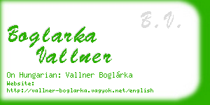 boglarka vallner business card